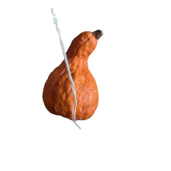 Bethany Lowe pumpkin gourd Orange ornament Halloween Anthropomorphic Folk Art - Picture 2 of 4